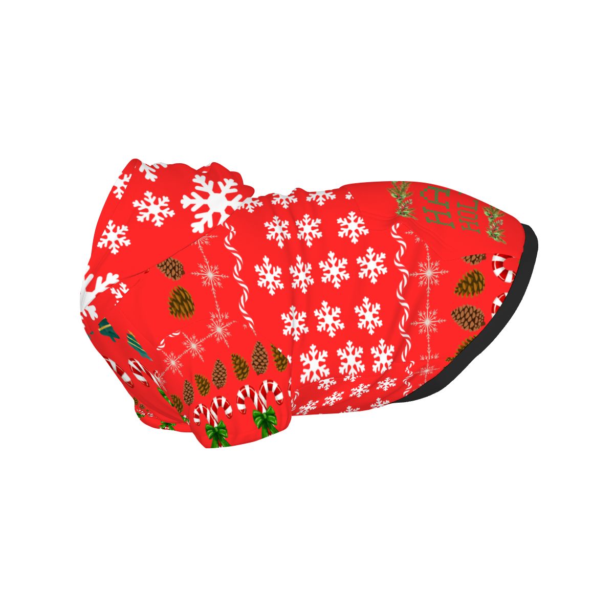 Red Christmas Ugly Sweater for Dog, Festive Dog Hoodie, Happy Holidays!