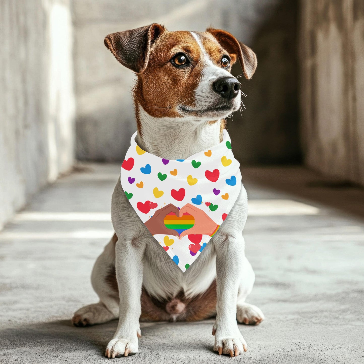 Small Dog Pride Pet Bandana, Fashionable Dog Bandana, Great Fashion for Walks in the Dog Park and to get a Pup Cup, A Must Have
