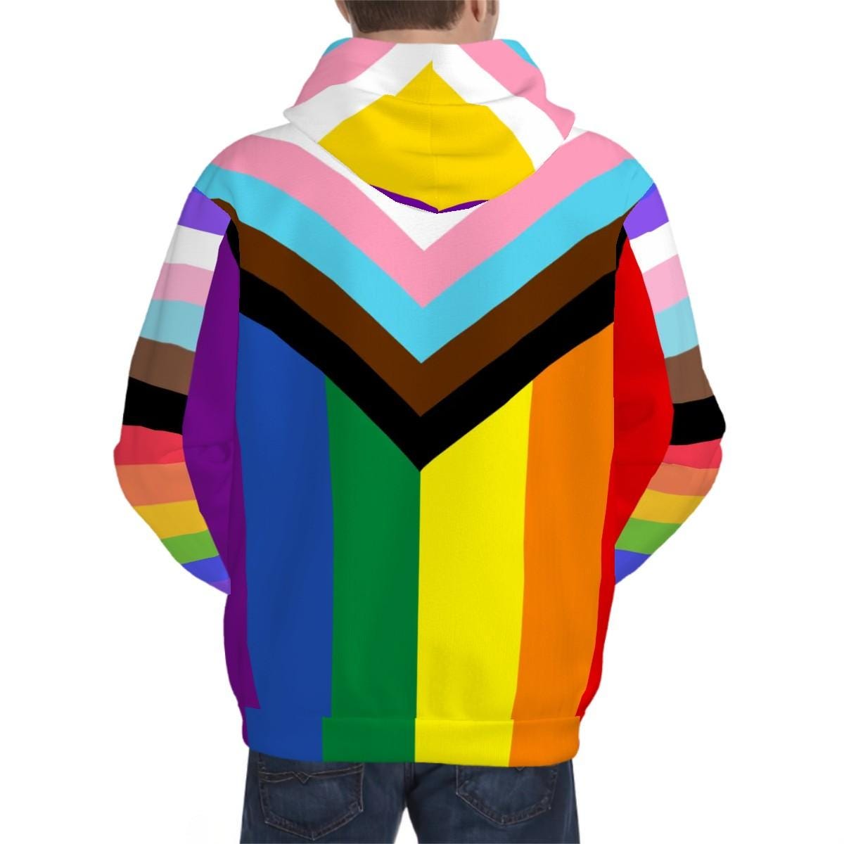 Matching Dog and Owner Hoodies, Unisex sweatshirt to wear to Pride or Shopping, Pride Flag Gift, Pups Hoodie available in this store
