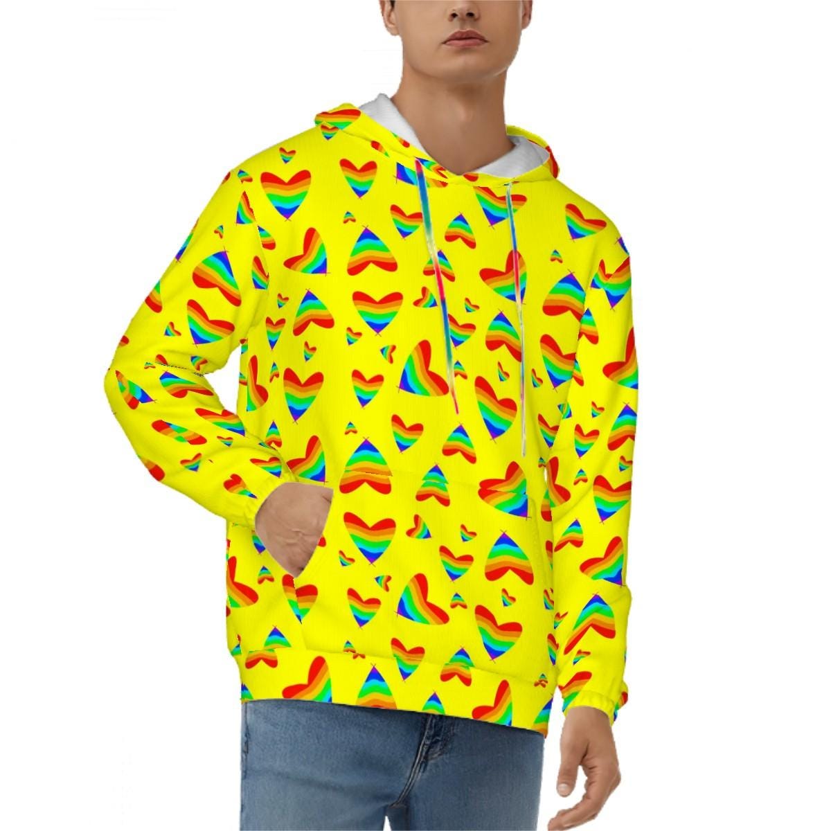 Pride Theme Dog and Owner Matching Hoodies , Buy both from this shop, Unisex Hoodie and Dog Hoodies for fashionable outings