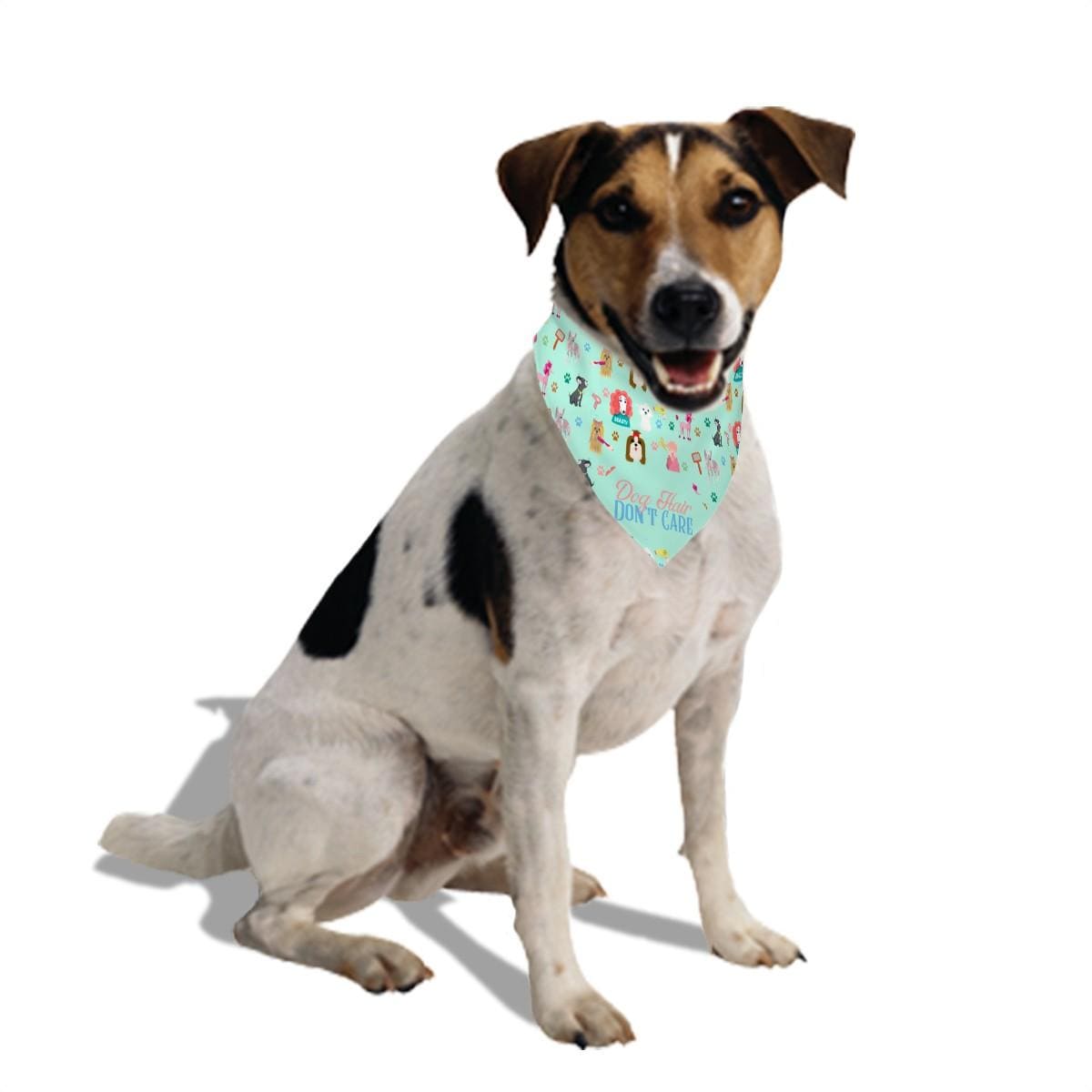 Dog Hair Don't Care Design, Funny Dog Bandana for Large Dogs, Great Dog Outfit for Walks to the Groomer or the Dog Park