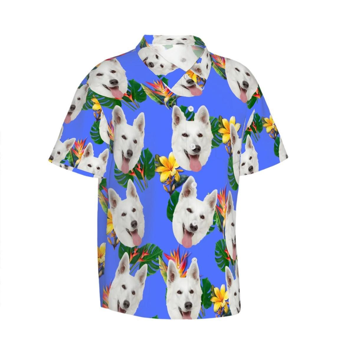 Custom Photo Print Hawaiian Shirt Set for Pet and Owner - Matching Outfits for Human and their BFF Pets, Stylish, Fashionable, Fun