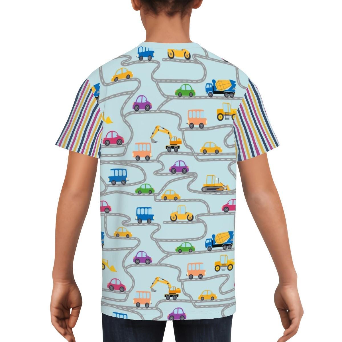 Cute Matching Set for Kids and Dogs, Fun Car Theme Kids T-Shirt , school Shirt, road trip fun