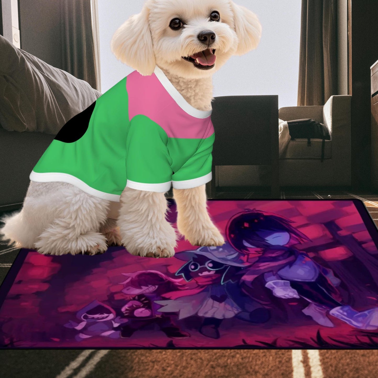 Deltarune Pet Outfit, Small Dog Shirt and Ralsei Hat Combo, Gamer Vibe, Anime shirt for Your Bestie