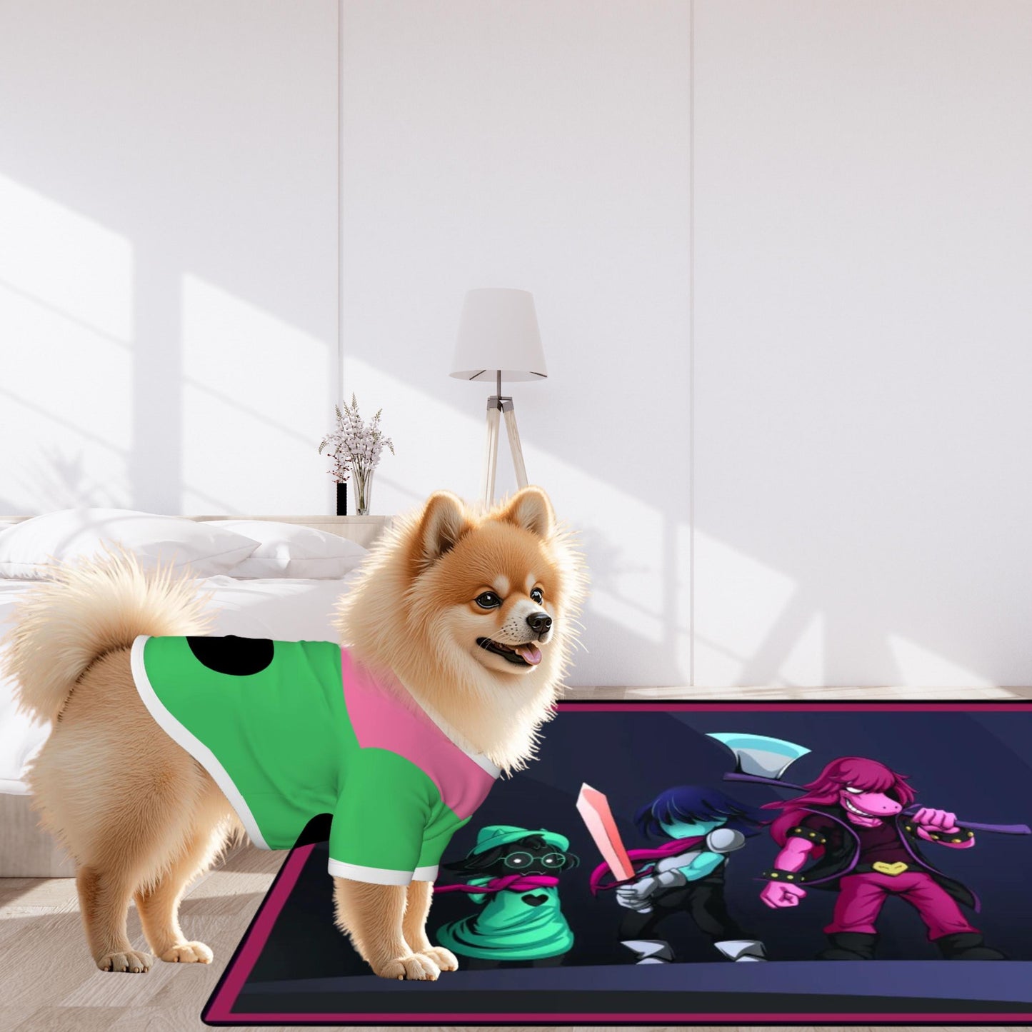 Deltarune Pet Outfit, Small Dog Shirt and Ralsei Hat Combo, Gamer Vibe, Anime shirt for Your Bestie