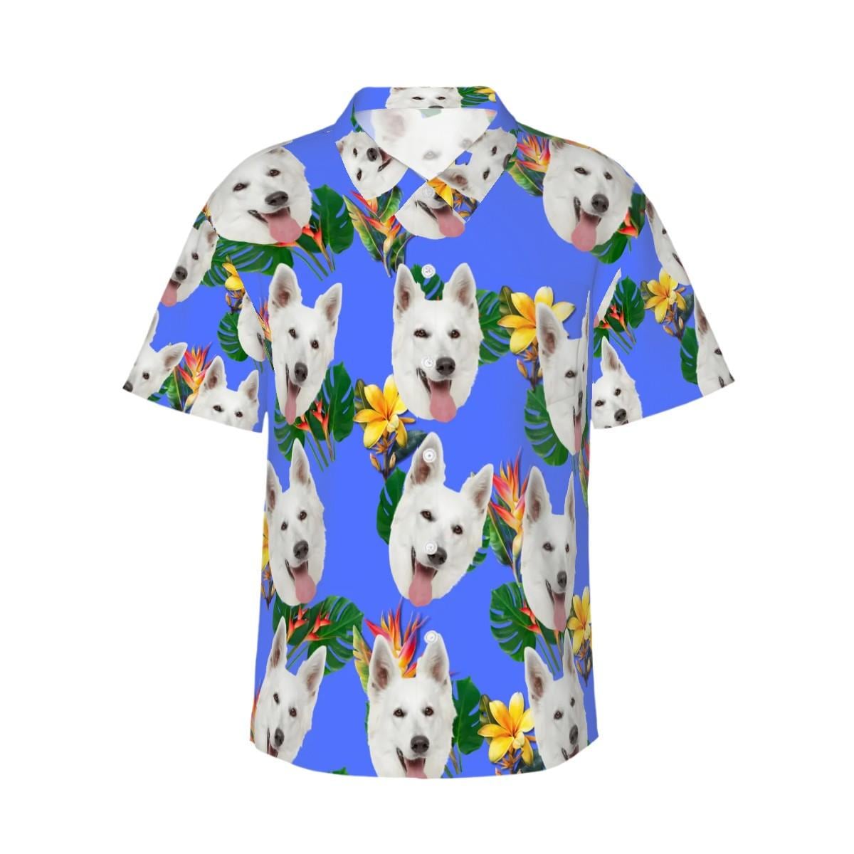 Custom Photo Print Hawaiian Shirt Set for Pet and Owner - Matching Outfits for Human and their BFF Pets, Stylish, Fashionable, Fun