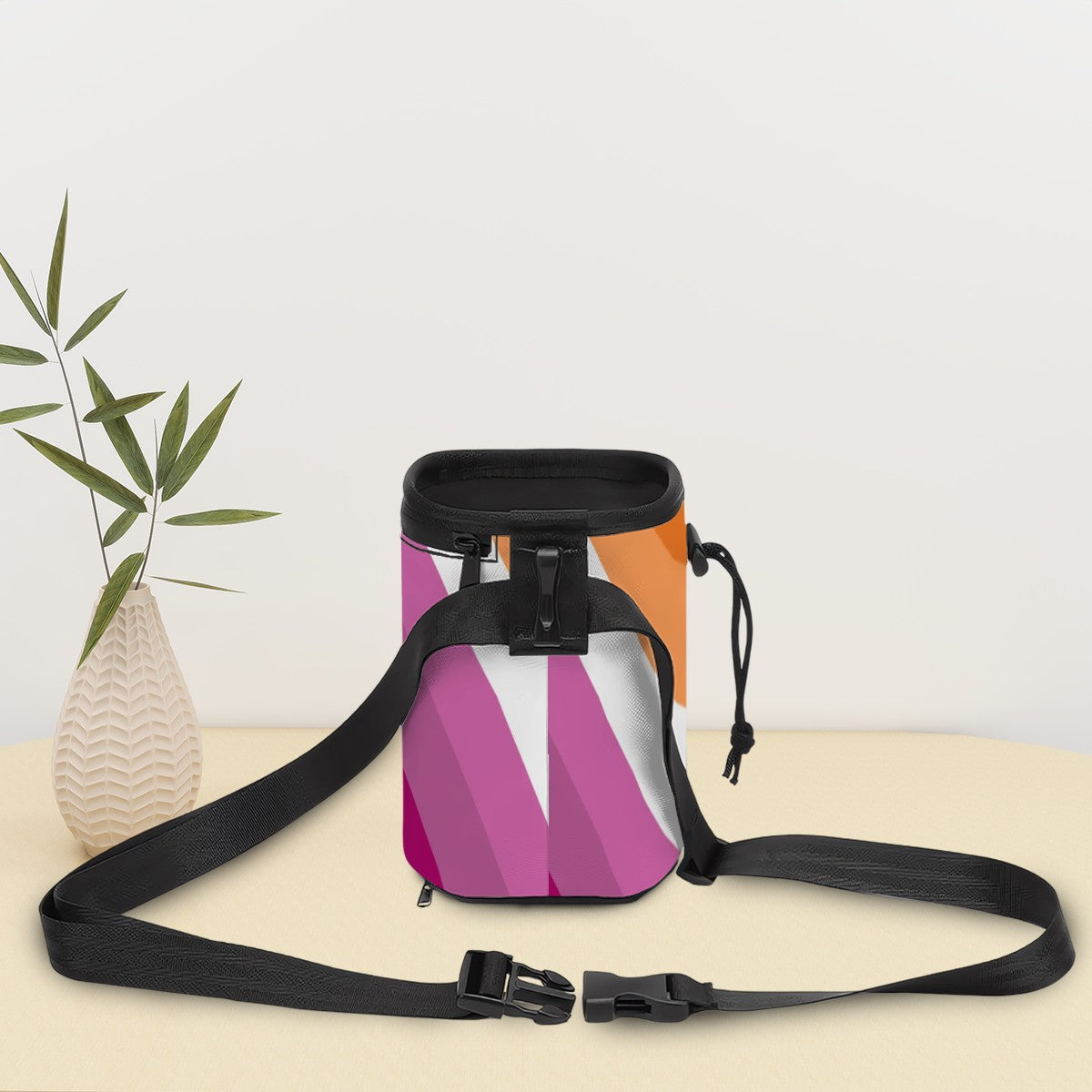 You Have a Lesbian Pooch? Here's the Treat Carrier for You. Adjustable Long Strap Pet Treat Carrier - Spill-Proof Design for Happy Tails!