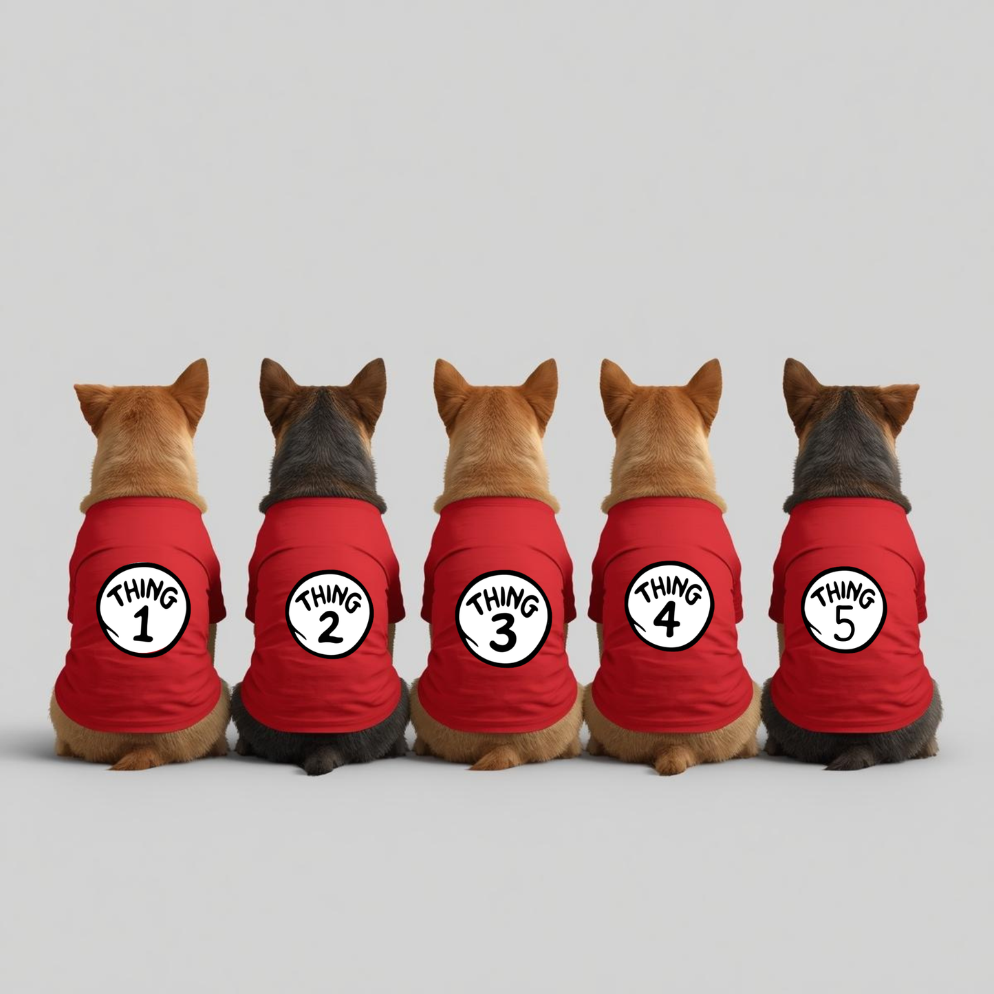 Dr. Seuess styled RED tshirt for Every One of Your Things- Costumize Here