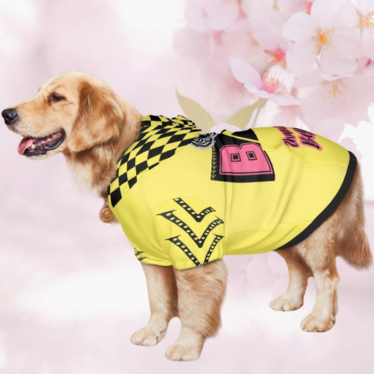 Thank You Beyonce Fashionable Yellow Hoodie Designed for Your Dog and Her next Concert Attire, Designed Yellow Hoodie of Beyonces