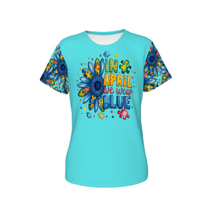 Matching Autism Awareness Hoodie for Pet & Short Sleeve Tee for Mom - Autism Blue