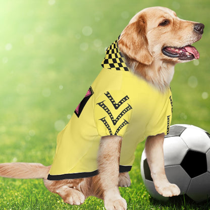 Thank You Beyonce Fashionable Yellow Hoodie Designed for Your Dog and Her next Concert Attire, Designed Yellow Hoodie of Beyonces