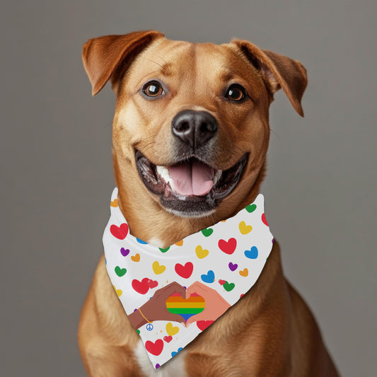 Pride Theme Dog Bandana, Large Size for Big Dogs, Fashion for Your Bestie, Great for PRIDE Parade,