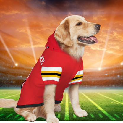 Louisville Cardinals Basketball Pet Hoodie, Red, CARDINALS or Personalize, Perfect Gift for Louisville Cardinal Basketball Fan