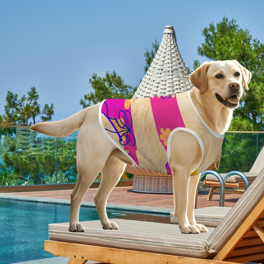 Dog Beach Wear Pink Bikini Shirt - Cute Pet Costume, Cute Dog Shirt for Halloween and everyday wear to the Park