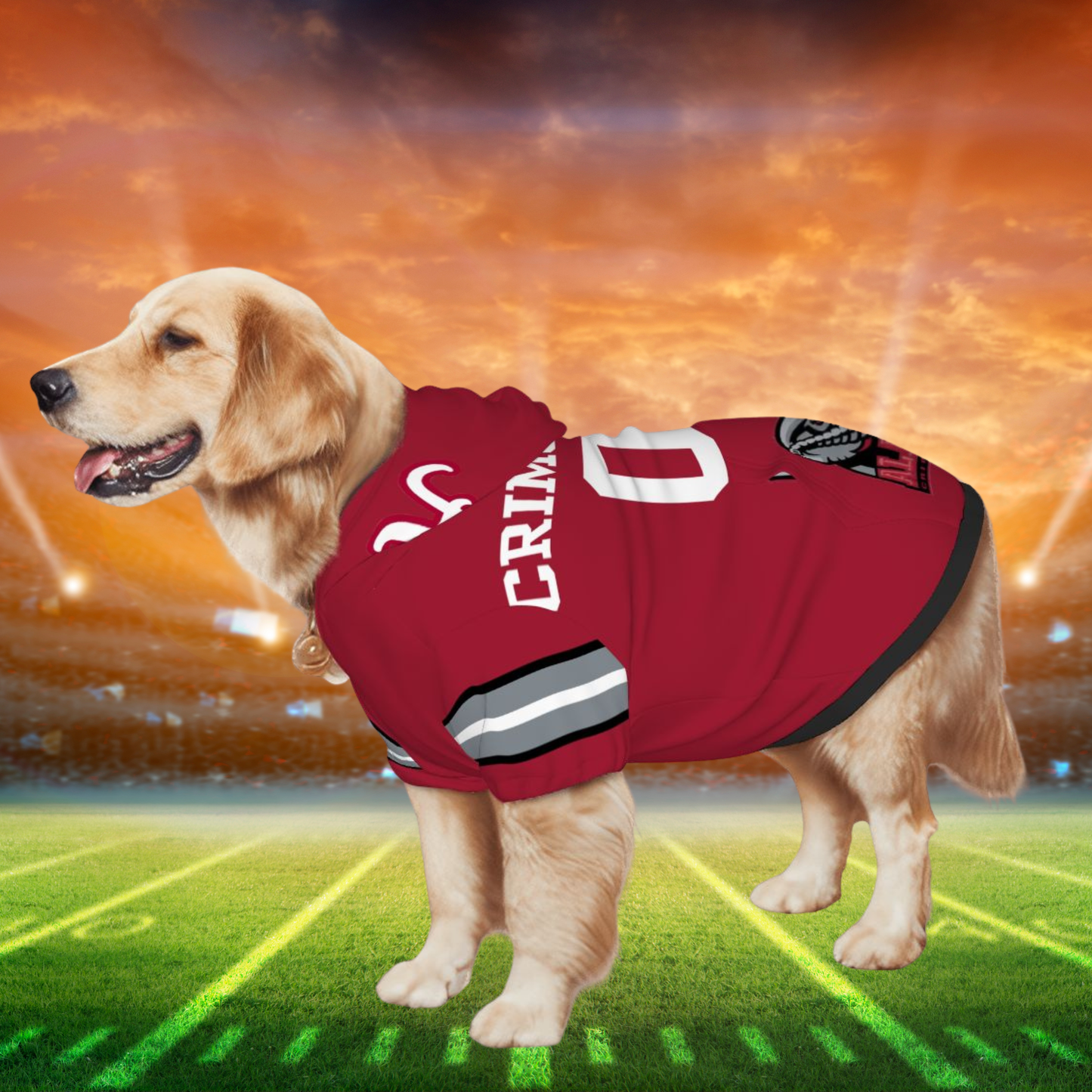 Alabama Crimson Tide Pet Jerseys - Custom Dog & Cat Sports Gear for Tailgating Fun