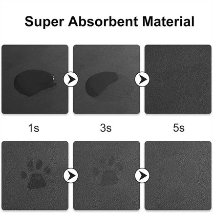 Colorful Pride Dog Feeding Mat, Rainbow Theme Food Bowl Rug, Cat or Dog Matt for Water Bowl to Keep Floor Clean
