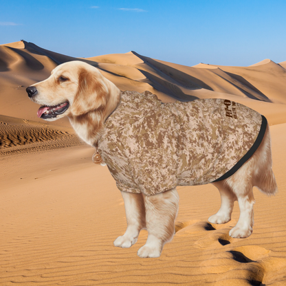 Military-Inspired Brown Camo Dog Hoodie - Stealth Mode Fashion