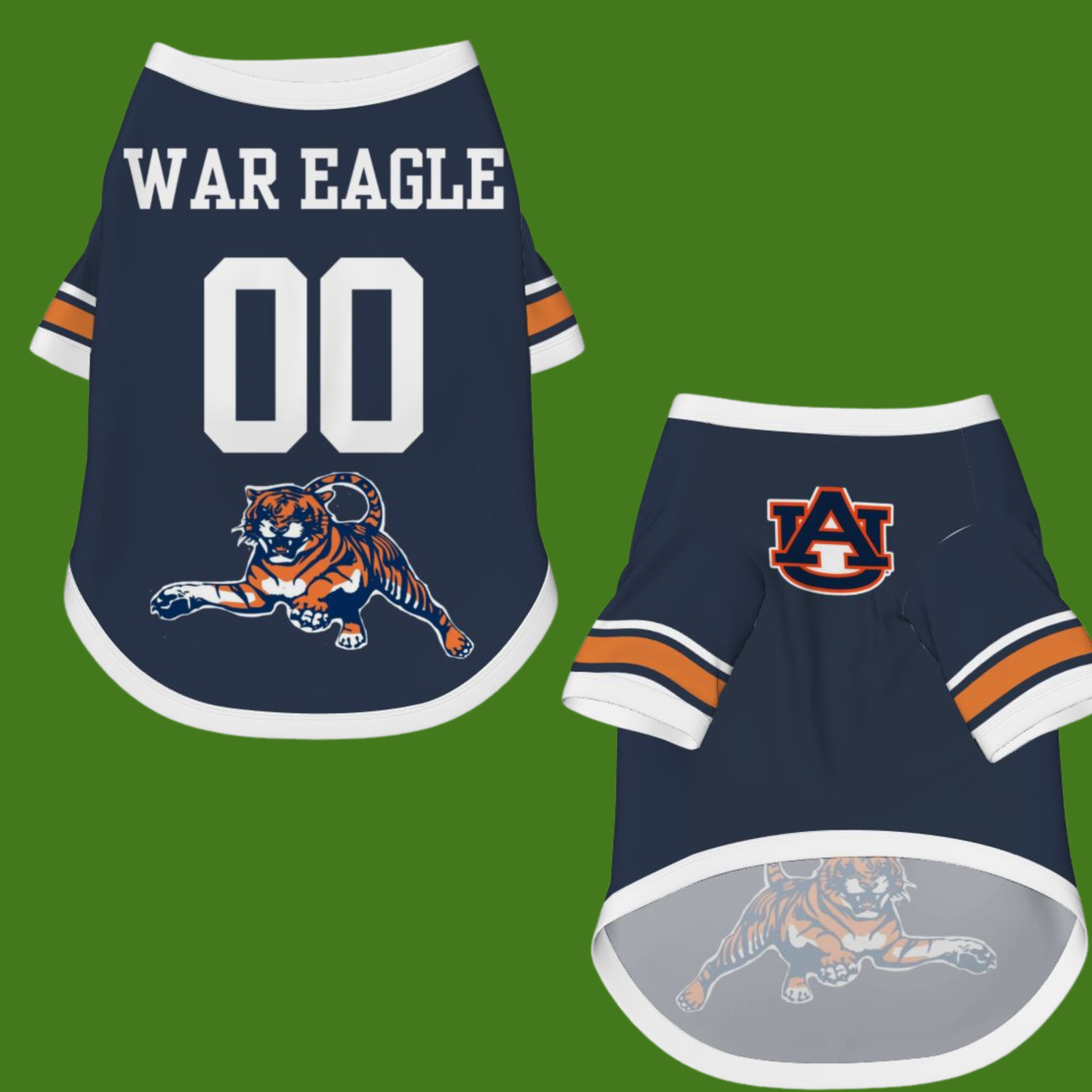Be Ready for Tailgating. Auburn Football Fans Dog Hoodie ,Small War Eagles Tiger Team Apparel, Personalize Jersy for Your Dog and Your Tigers Fan