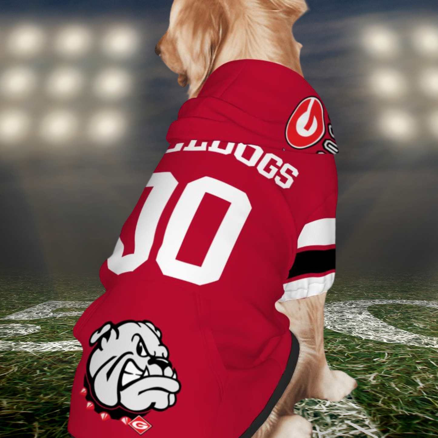 Tailgating Ready Georgia Bulldogs Hoodie for Dogs & Cats - Get Yours Now! Great Outfit for Your Furry BFF, A Must Have