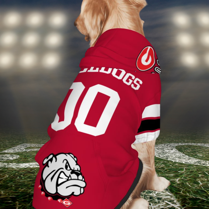 Tailgating Ready Georgia Bulldogs Hoodie for Dogs & Cats - Get Yours Now! Great Outfit for Your Furry BFF, A Must Have
