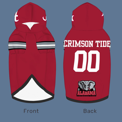 Alabama Crimson Tide Pet Jerseys - Custom Dog & Cat Sports Gear for Tailgating Fun