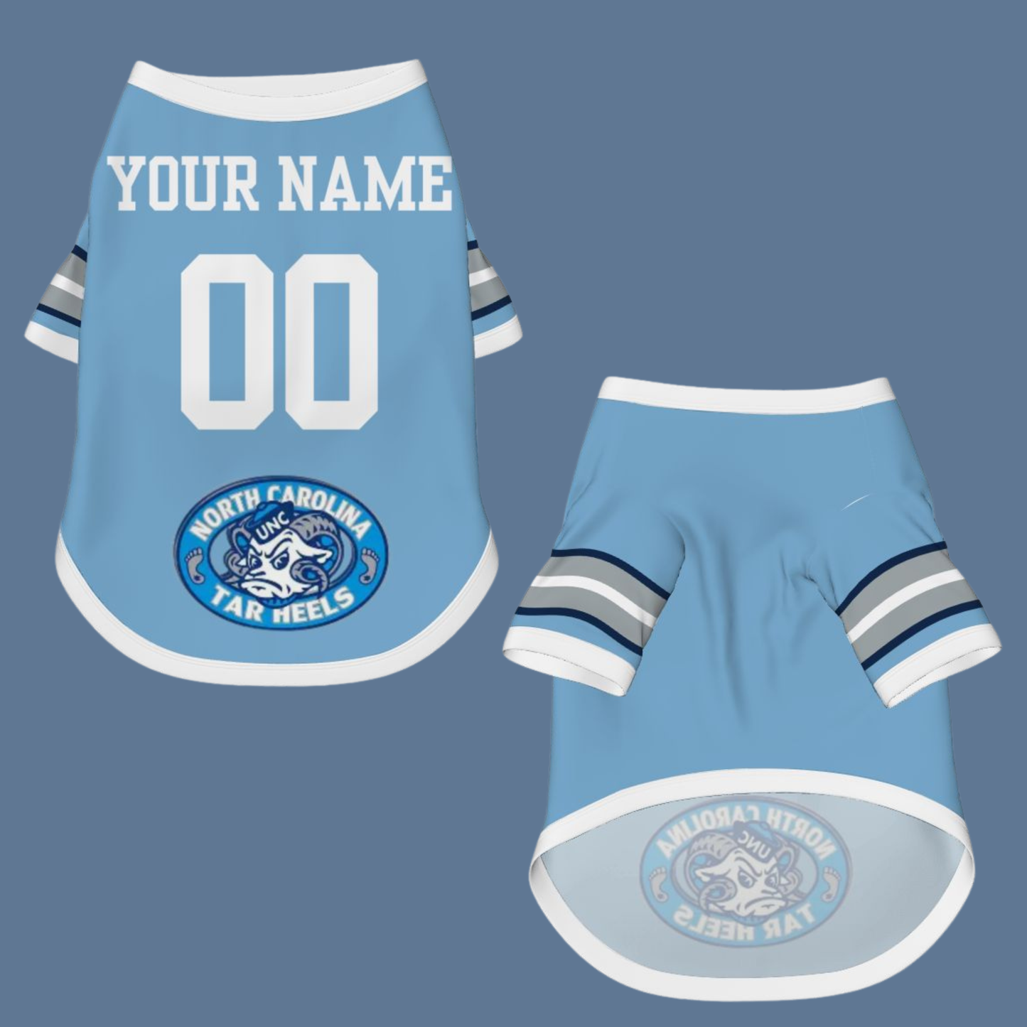 North Carolina Tar Heels Pet Jerseys - Customizable Game Day Gear for Dogs & Cats