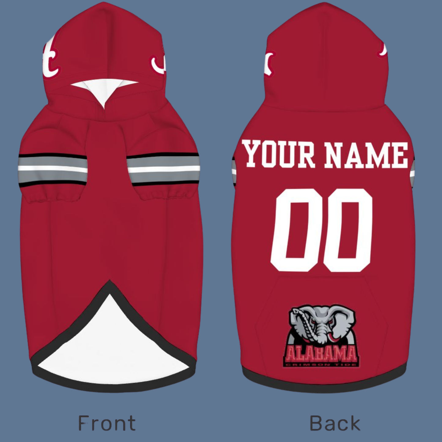 Alabama Crimson Tide Pet Jerseys - Custom Dog & Cat Sports Gear for Tailgating Fun