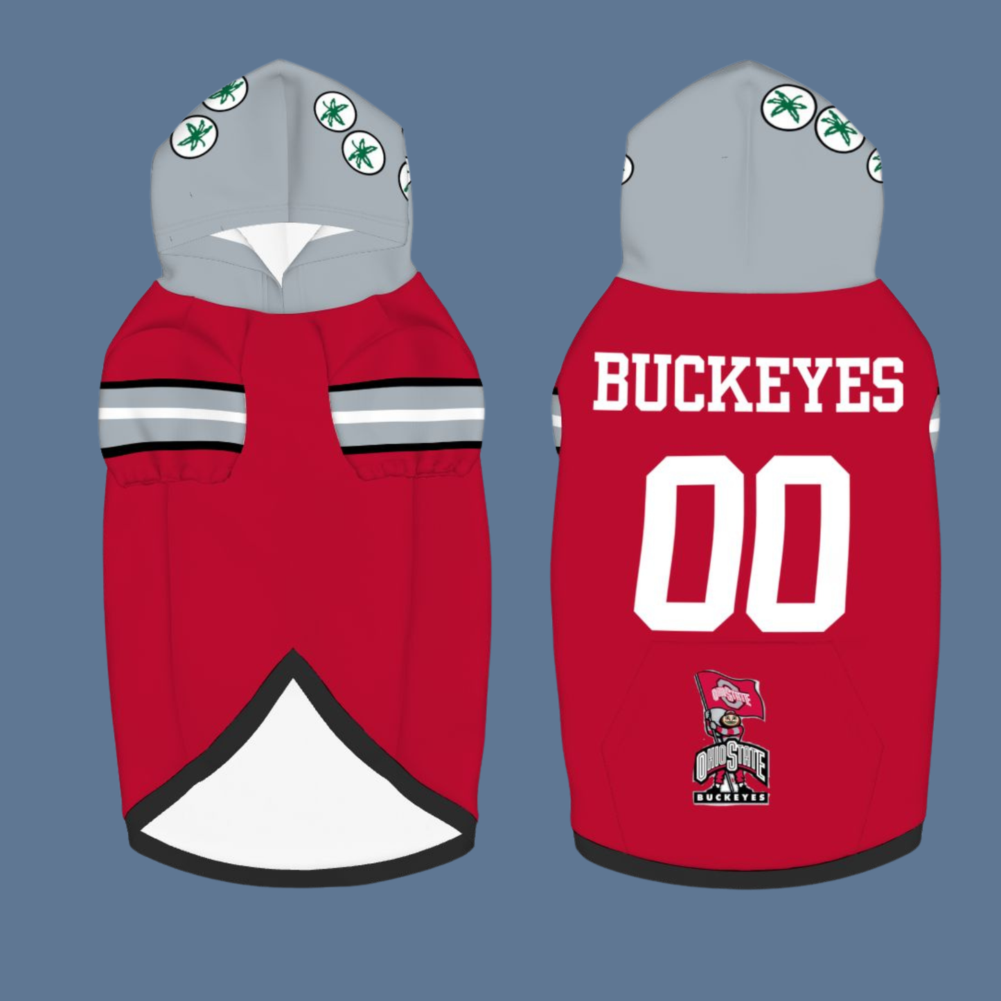 Ohio Buckeyes Pet Jerseys for Dogs and Cats,| Customizable Game Day Gem for Tailgating, Show Your Buckeye Pride