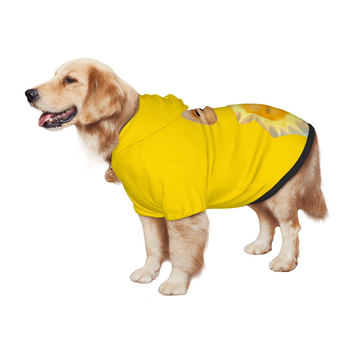 Laa Laa Inspired Dog Costume - Teletubbies Yellow Hoodie, Retro Teletubby Shirt, Halloween or Everyday Cosplay, La La is Fun