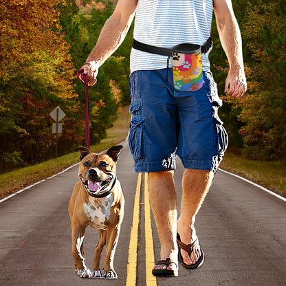 Rainbow Pride Treat Carrier, Long Strap Pet Treat Carrier in Prime Theme - Convenient & Stylish, No Spill Zip Tie