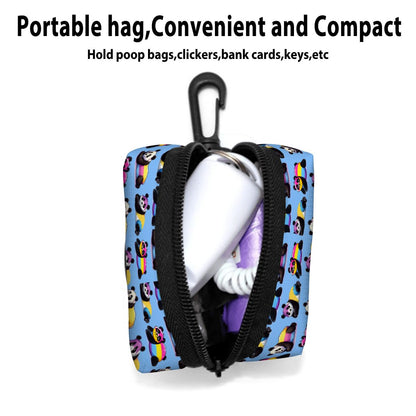 Pansexual Pride Dog Poop Bag Holder - Easy to Carry 'Pan-Duh' Design