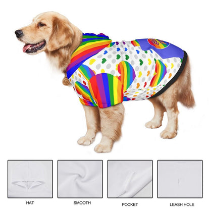 Celebrate Diversity with Pride Dog Hoodie, LGBTQ Pet Clothing, Sizes S - XXL, Great Gift for Pet Parents, gift for dog mom