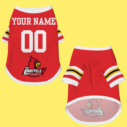 University of Louisville Cardinals Dog & Cat Hoodie, CARDINALS Jersey Or Personalize for Your BFF, Wear to Tailgating and Sporting Events