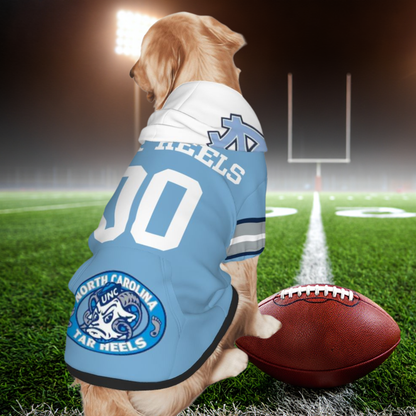 Tailgating Gem: Personalized North Carolina Tar Heels Sports Jerseys for Dogs & Cats