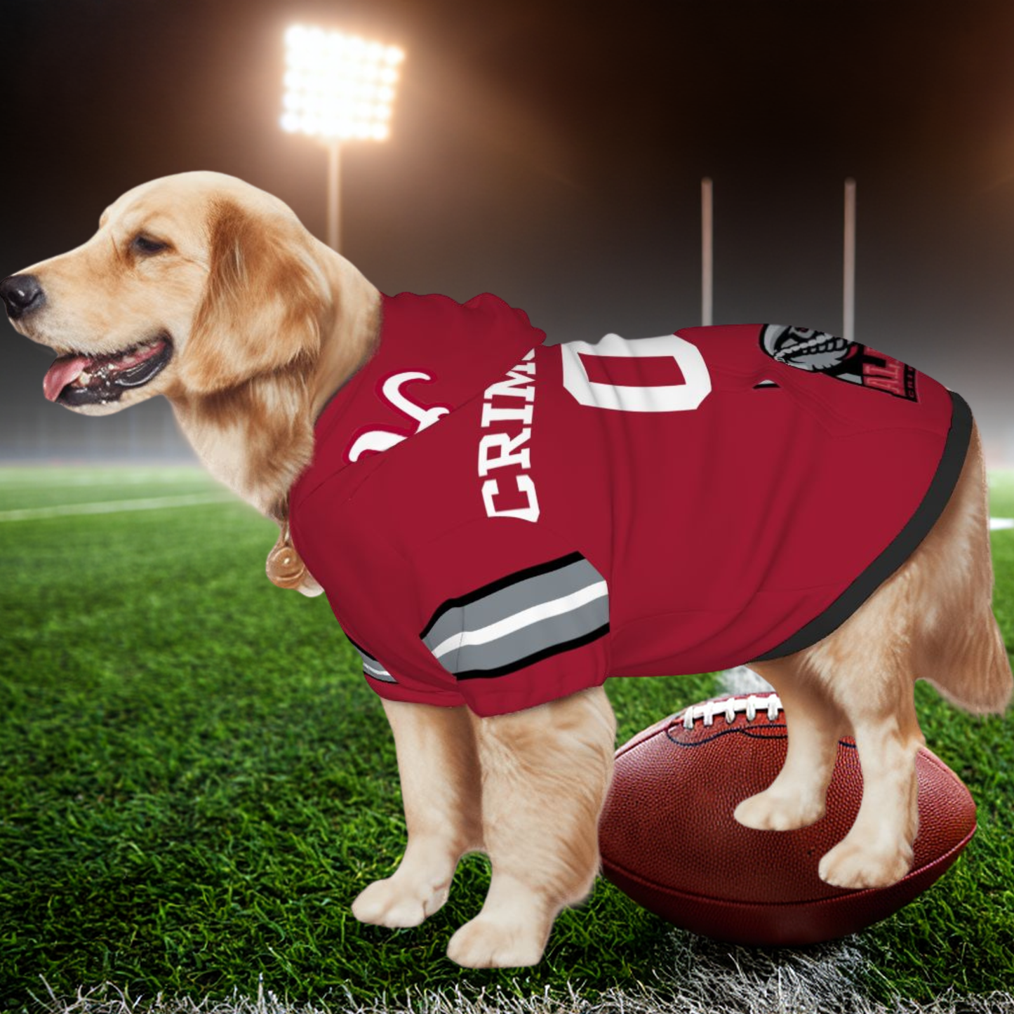 Alabama Crimson Tide Pet Jerseys - Custom Dog & Cat Sports Gear for Tailgating Fun