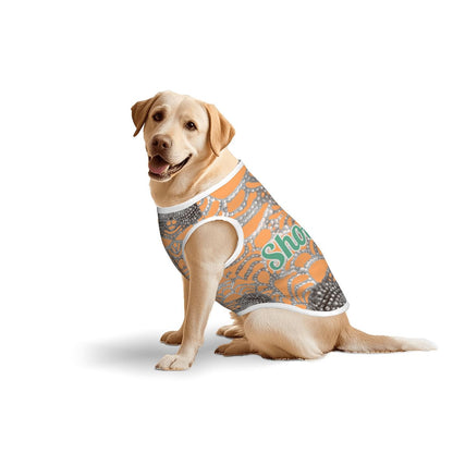 Stylish Large Dog Tank Top - Taylor Swift Inspired Showgirl Album Design with Rhinestone look