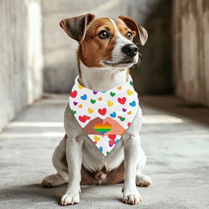Small Dog Pride Pet Bandana, Fashionable Dog Bandana, Great Fashion for Walks in the Dog Park and to get a Pup Cup, A Must Have