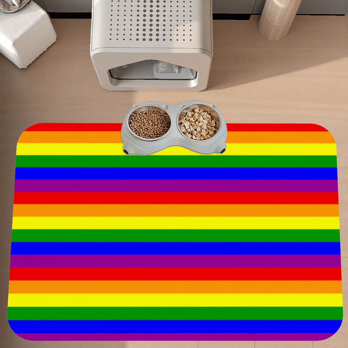 Pride Dog & Cat Feeding Mat - Stylish Placemat to Protect Your Floor