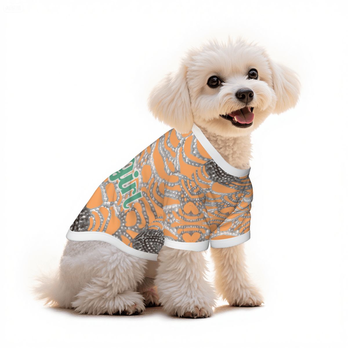 Taylor Swift Showgirl Inspired Dog T-Shirt - Bling & Rhinestone Design