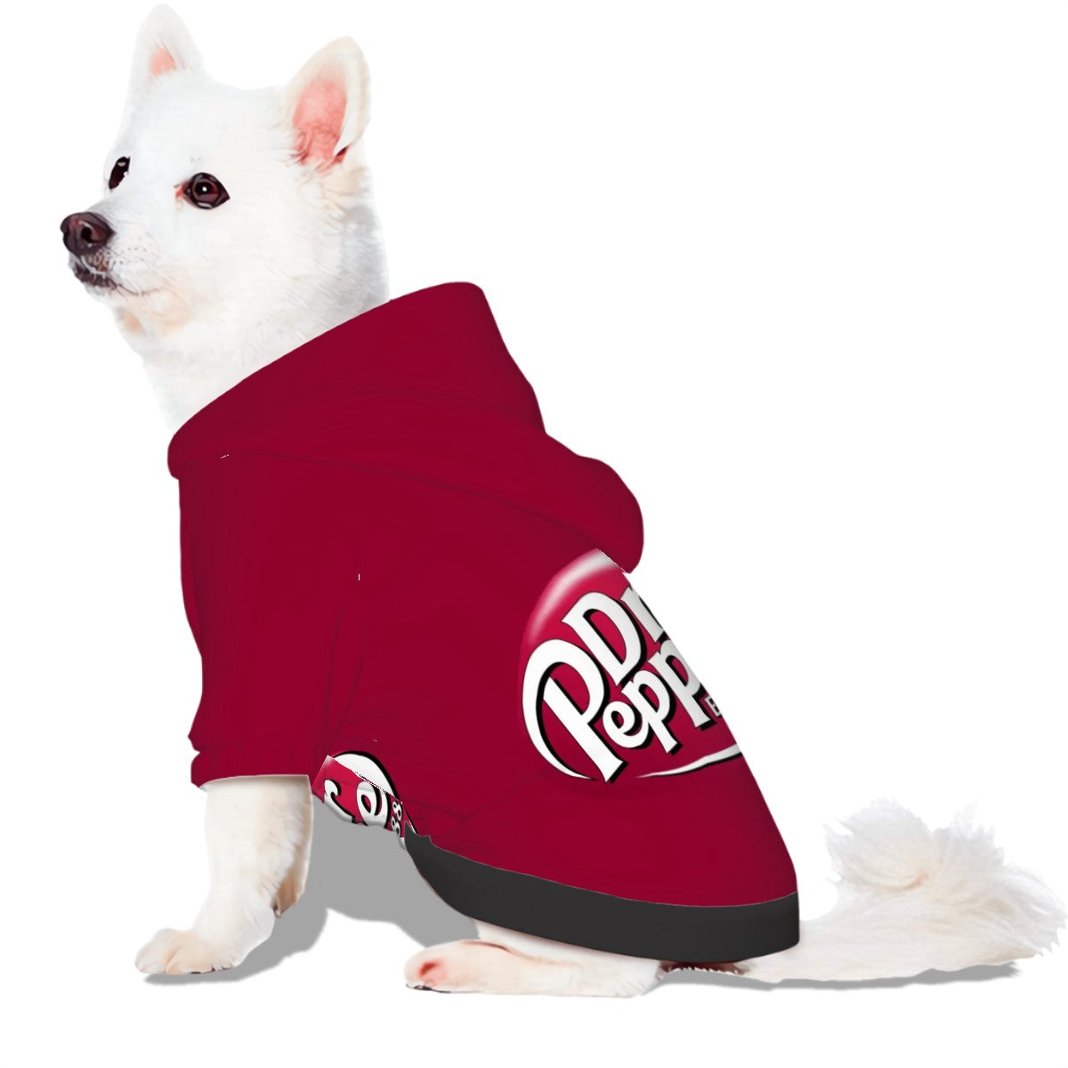 Dr. Pepper Soda Dog Hoodie - Fun & Stylish Pet Clothing, Show your support, FanArt, Fan Wear