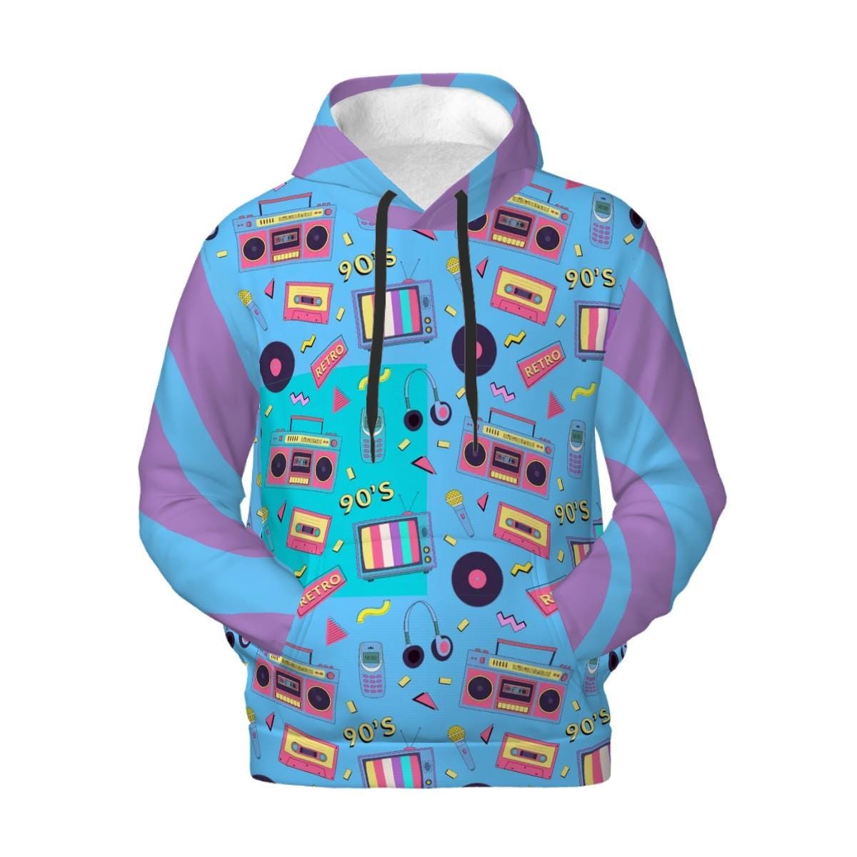 Vintage 80s Mixtape Unisex Hoodie - Retro Music Lover Sweatshirt, Fun to Match Hoodie with Dog Hoodie, Go to the Park in Style