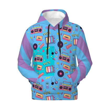 Vintage 80s Mixtape Unisex Hoodie - Retro Music Lover Sweatshirt, Fun to Match Hoodie with Dog Hoodie, Go to the Park in Style