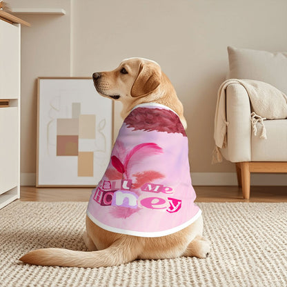 Taylor Swift Inspired Dog Tank Top - Call Me Honey in Pink & Rose Red, Showgirl Era