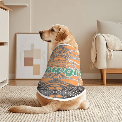 Stylish Large Dog Tank Top - Taylor Swift Inspired Showgirl Album Design with Rhinestone look