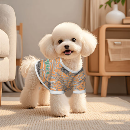 Taylor Swift Showgirl Inspired Dog T-Shirt - Bling & Rhinestone Design