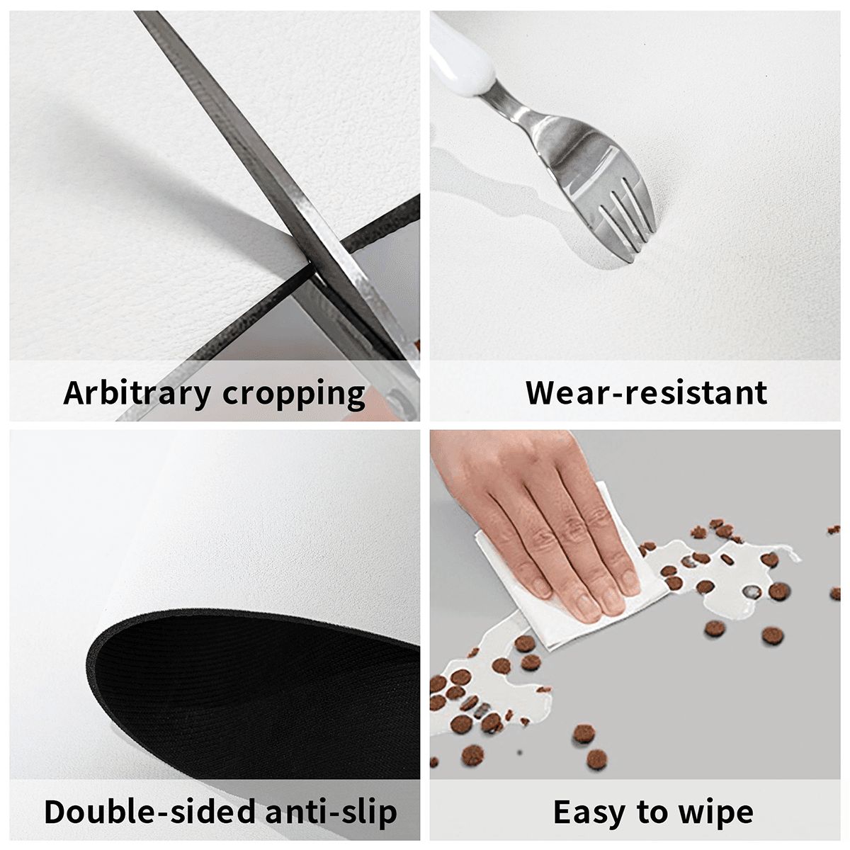 Funny Dog  Face Food Placemat - Food Mat to Keep Floors Clean, & Dog Choices, So FUN