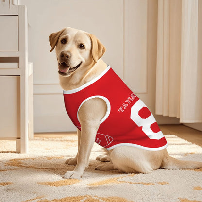 Kelcie's Taylor Swift Inspired Dog Shirt , Football Kelcie Swift Fan Jersey for Taylor's Boyfriend Lovers 87