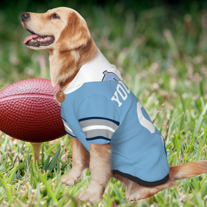 Tailgating Gem: Personalized North Carolina Tar Heels Sports Jerseys for Dogs & Cats
