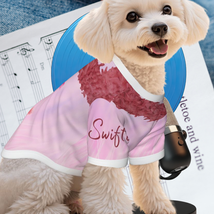 Call Me Honey Pink Swiftie Dog Tee - Taylor Swift Inspired Pet Apparel, a Must Have for Fashion Forward Pets