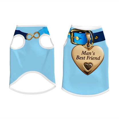 Sabrina Carpenter Inspired 'Man's Best Friend' Album, Blue Collar Gold Heart Pendant, Great Gift for Your BFF